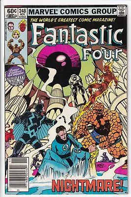 Buy Marvel Fantastic Four Series 1 Issue 248 Comic Book 1982  Nightmare!  Newsstand • 7.29£