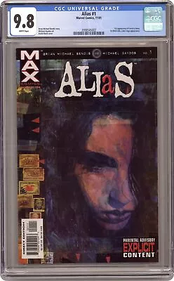 Buy Alias #1 CGC 9.8 2001 3998545002 1st App. Jessica Jones • 202.64£