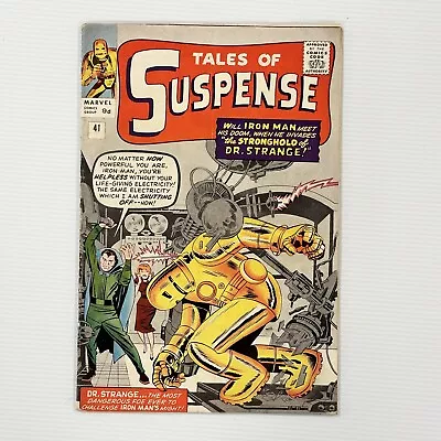 Buy Tales Of Suspense #41 1963 VG/FN 3rd Appearance Of Iron Man Pence Copy OW/W Page • 480£