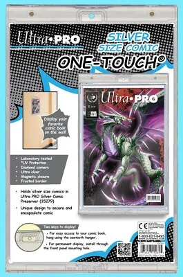 Buy ULTRA PRO ONE TOUCH MAGNETIC SILVER SIZE COMIC BOOK Holder Storage Display Case • 31.57£