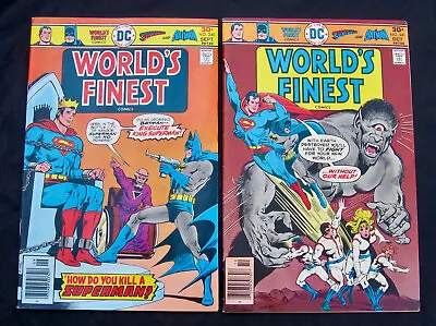 Buy WORLD'S FINEST COMICS Lot #240 241 - Superman Batman (DC 1976) 9.0 VF/NM • 11.76£