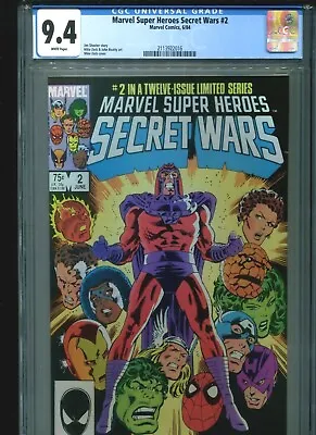 Buy Marvel Super Heroes Secret Wars #2 CGC 9.4 (1984) White Pages • 71.12£