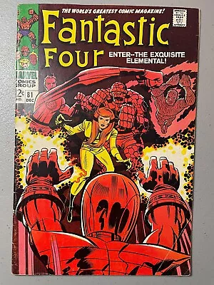 Buy Fantastic Four #81 (1968) - Jack Kirby - Crystal Joins FF - Fine (6.0) • 15.95£