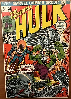 Buy Incredible Hulk #163 - 1st Appearance Gremlin! (Marvel 1973) • 4.99£