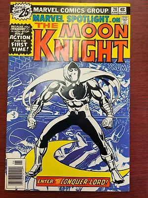 Buy MARVEL SPOTLIGHT #28  (Marvel Comics, 1976)  1st Solo Moon Knight Story  (FN / V • 200.88£