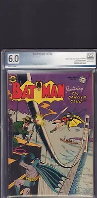 Buy Batman #76 (Apr / 1953) DC Comics Comic Book  6.0 Graded  • 631.70£