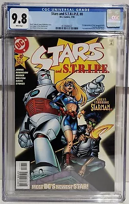 Buy Stars And S.T.R.I.P. E. #0 (1999, DC) CGC 9.8 NM/MT 1st App Stargirl • 199.87£