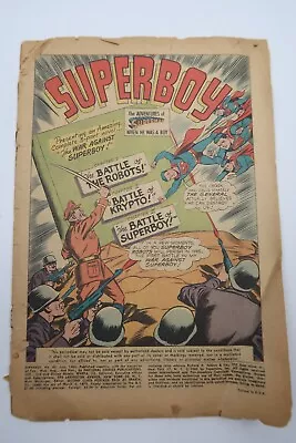 Buy Superboy #82 1st Appearance Bizarro Krypto 1960 Silver Age DC Comics No Cover NG • 19.77£