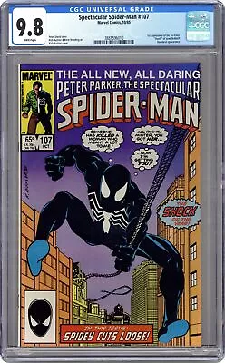 Buy Spectacular Spider-Man Peter Parker #107 CGC 9.8 1985 3881596010 • 382.08£