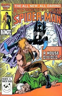 Buy SPECTACULAR SPIDER-MAN #113 F, Direct Marvel Comics 1986 Stock Image • 3.97£