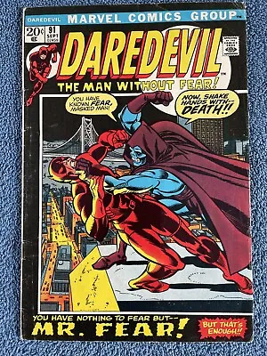 Buy DAREDEVIL #91 (Marvel, 1972) Mr. Fear & Black Widow In San Francisco • 13.44£