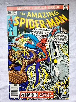 Buy Amazing Spider-Man #165 Marvel 1977, Stegron, John Romita Sr., Beautiful Copy • 10.27£