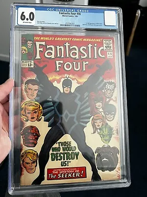 Buy Fantastic Four #46 1966 CGC 6.0 1st Full Appearance Black Bolt.  2nd Inhumans • 221.18£