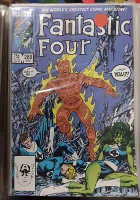 Buy Fantastic Four  # 289 1986 MARVEL JOHN BYRNE She Hulk Fury Death Of Basilisk Key • 5.53£