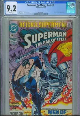 Buy Superman: The Man Of Steel #26 Cgc 9.2, 1993, Green Lantern Appearance, New Case • 35.96£