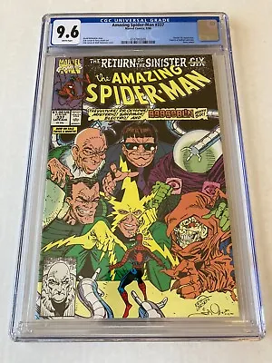 Buy Amazing Spider-Man #337 CGC 9.6 NM+ Larsen Sinister Six White Pages New Case QR • 47.31£