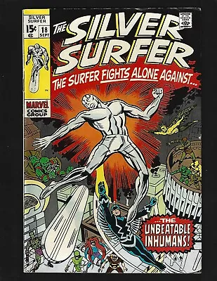 Buy Silver Surfer #18 VF- Kirby Inhumans Black Bolt Maximus Medusa Final Issue • 52.28£