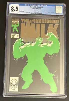 Buy Incredible Hulk #377 Graded CGC 8.5 2nd Print Peter David  Dale Keown Bob McLeod • 314.80£