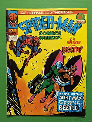 Buy Spider-Man Comics Weekly No 126, July 12th 1975, Marvel UK, FREE UK POSTAGE • 7.49£
