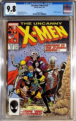 Buy The Uncanny X-Men 219 CGC 9.8 Marauders Appearance Marvel Comics 1987 • 118.76£