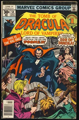 Buy TOMB OF DRACULA #54 1977 1ST CAMEO APPEARANCE Of JANUS Marvel Comics HORROR • 7.99£
