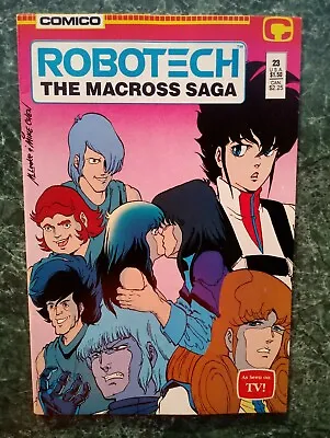 Buy Robotech: The Macross Saga #23 VF+ (1987 COMICO COMICS) • 1.59£