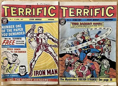 Buy Terrific Comics 1967 #1 #4 [Marvel Tales Suspense #39 1963 1st Appear Iron Man] • 30£