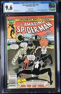 Buy Amazing Spider-man #283 Cgc 9.6, 1986, Newsstand Edition 1st Appearance Mongoose • 74.89£