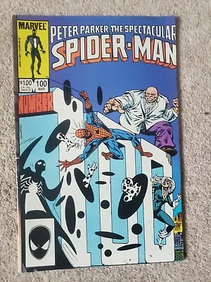 Buy Peter Parker, The Spectacular Spider-Man 100 Kingpin Black Cat 1985 • 15£