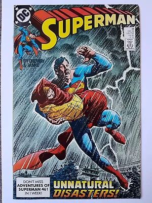 Buy Superman #38, 1989 DC Comics.  Unnatural Disasters VF+ Free P&P  • 4.99£