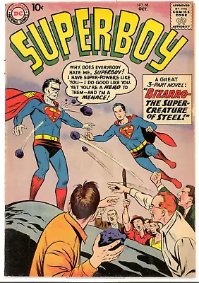 Buy Superboy #68(6.5) 1958 Glossy Silver-Age Comic 1st Bizarro • 708.34£