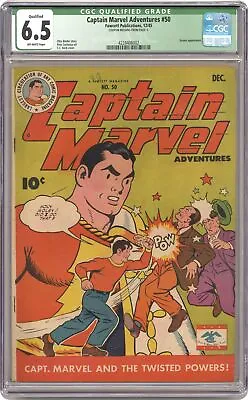 Buy Captain Marvel Adventures #50 CGC 6.5 QUALIFIED 1945 4228406002 • 118.31£