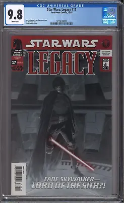 Buy Star Wars: Legacy #17 - CGC 9.8 - 1st Appearance Of Cade Skywalker As Sith Lord • 71.54£