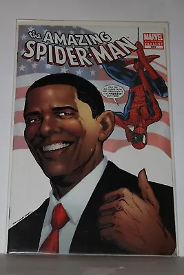 Buy  The Amazing Spider-man Variant #583, Barak Obama 1st & 2nd  Print2009 • 23.75£