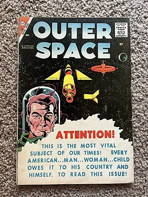 Buy OUTER SPACE COMICS #17 CHARLTON SILVER AGE SCI-FI AWESOME COVER. Vintage👽 • 27.98£