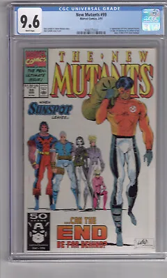 Buy New Mutants #99 (1991) 9.6 CGC W/P '1st App FERAL & SHATTERSTAR' Liefeld Cover • 72.76£