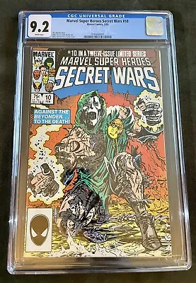 Buy Marvel Super Heroes Secret Wars #10 (1985) 🔥CGC 9.2 NM-🔥 White Pages Dr Doom • 67.19£