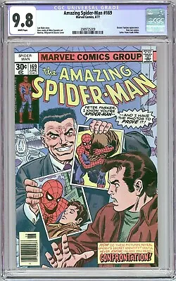 Buy Marvel Comics The Amazing Spider-man #169 CGC 9.8 White Pages 1977 HOT!! • 397.21£