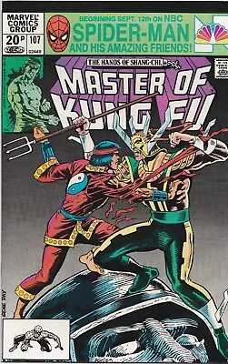 Buy Master Of Kung Fu #107 Dec 1981 FINE 6.0 1st Appearance Of Dark Angel • 3.50£