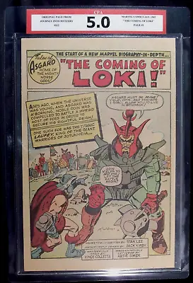 Buy Journey Into Mystery #112 CPA 5.0 SINGLE PAGE #1   The Coming Of Loki  Origin • 47.43£