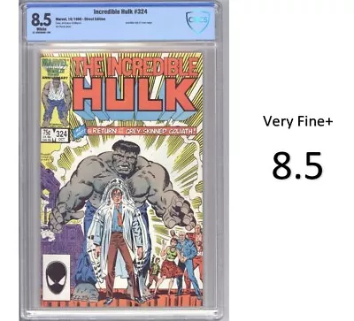Buy Incredible Hulk #324 - Key & Return Of The Grey Hulk! CBCS 8.5 - Brand New Slab! • 45.11£