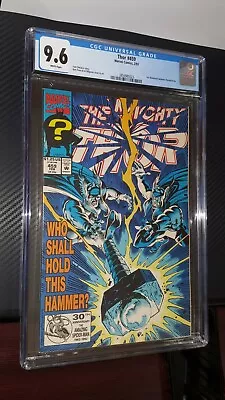 Buy 1993 Marvel Comics The Mighty Thor #459 CGC 9.6 White Pages Eric M Thunderstrike • 94.08£