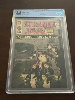 Buy Strange Tales 138 CBCS 3.5 Off-White Pages 1st Appearance Of Eternity Tony Stark • 83.12£