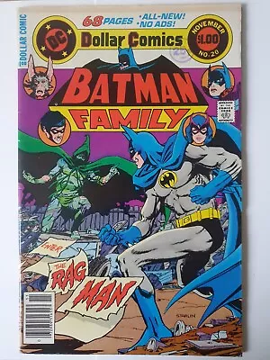 Buy Batman Family 20 – Bronze DC Comics Batman (1976) - Final Issue - • 12£