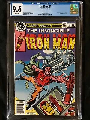 Buy Marvel 1979 Iron Man #118 CGC 9.6 NM+ 1st Jim  Rhodey  Rhodes Aka War Machine! • 158.12£