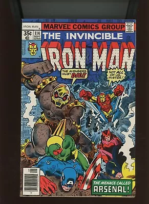 Buy (1978) Iron Man #114: BRONZE AGE! KEY! 1ST APPEARANCE OF ARSENAL! (9.0/9.2) • 10.15£