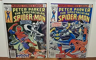 Buy Peter Parker The Spectacular Spider-Man #22 #23 1st Battle & Team-Up Moon Knight • 19.99£