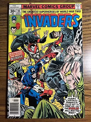 Buy The Invaders 18 1st App Destroyer Gil Kane Cover Captain America Marvel 1977 • 10.71£