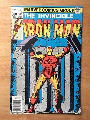 Buy INVINCIBLE IRON MAN #100 (1977) *Key!* (FN/VF To VF-) Bright, Colorful & Glossy! • 16.52£