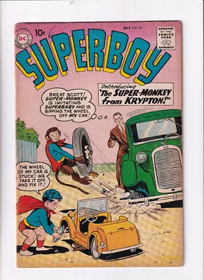 Buy Superboy (1949) #  76 (3.0-GVG) (1386435) 1st App Super Monkey 1  Spine Split • 33.75£